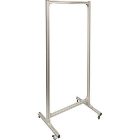 NMC National Marker Mobile Cart For Signs & Shadow Boards, Up To 68"H x 30"W, Anodized Aluminum Frame MC01